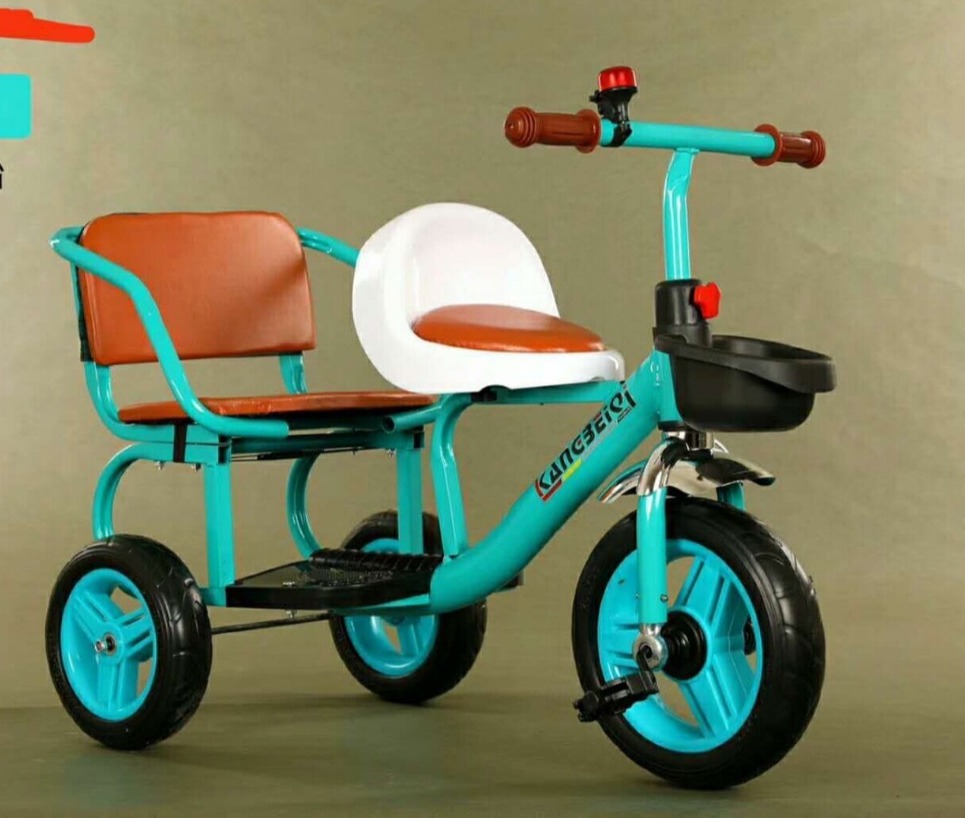 Xe đạp 3 bánh xích lô 2 ghế da cho bé