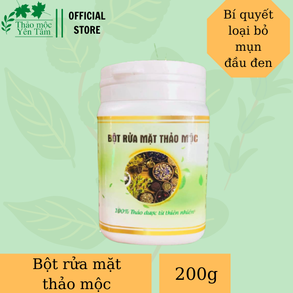 Bột Rửa Mặt Thảo Mộc, Giảm Mụn, Giảm Nhờn, 200g