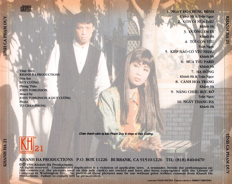 bộ 6 đĩa cd tình ca Phạm Duy 1