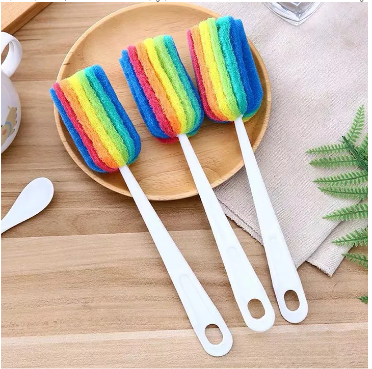 ( Giá Sỉ ) CÂY CỌ RỬA CỐC CHÉN BÌNH SỮA CỌ LY ( XỐP 7 MÀU)