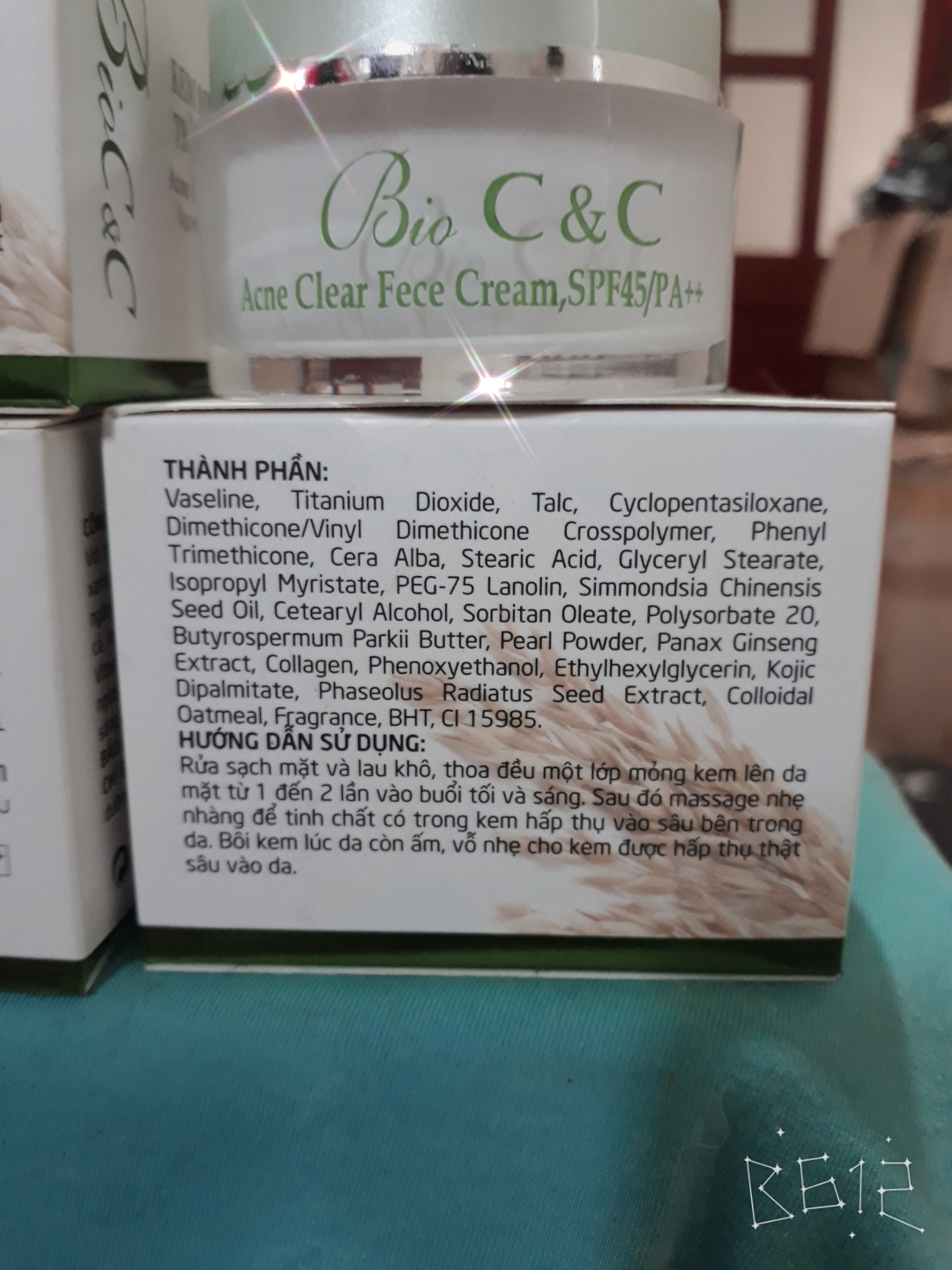 KEM MỤN NÁM TRẮNG DA 3IN1 BIOC&C 15G