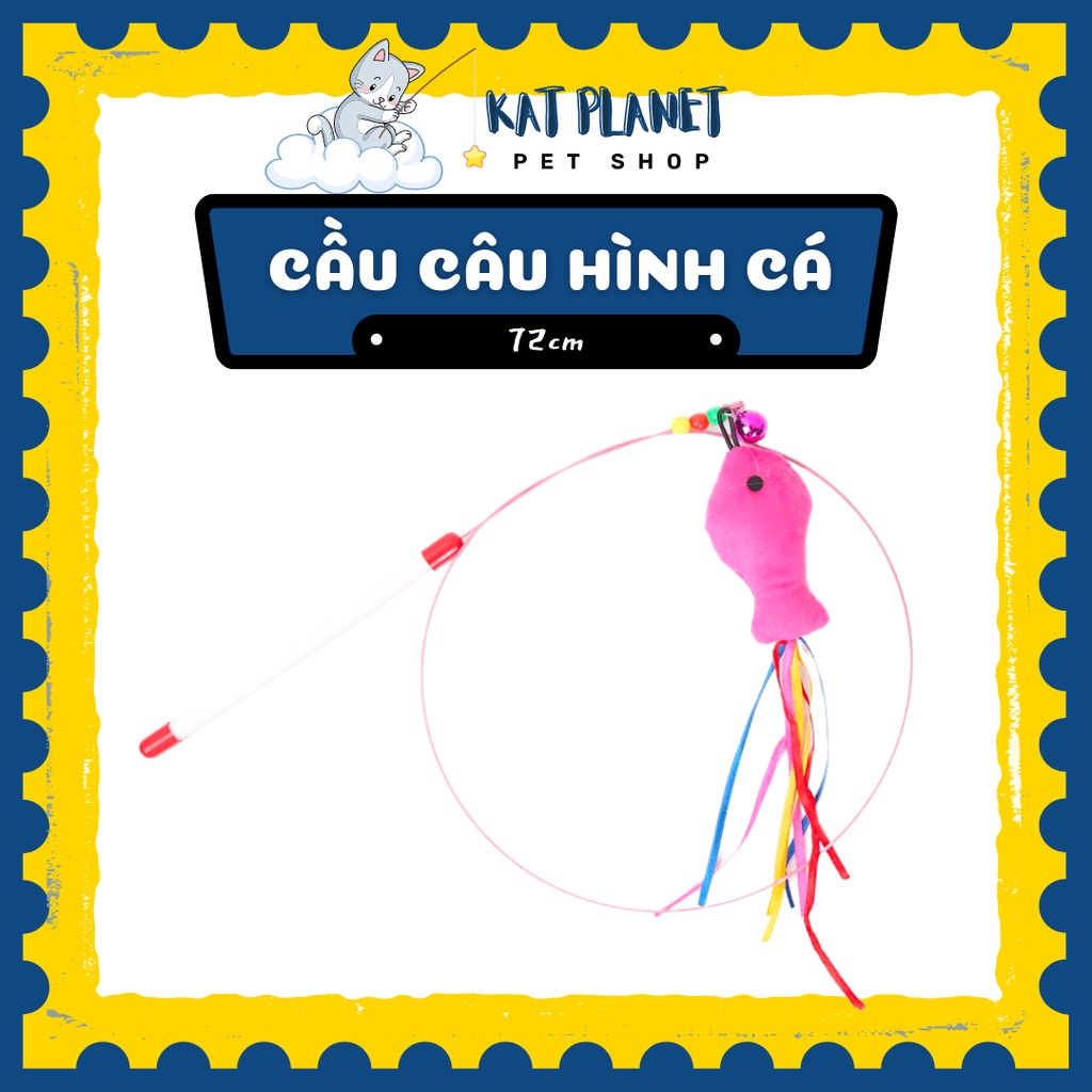 Cần câu hình cá cho Mèo, Đồ chơi giải trí cho Mèo thư giãn