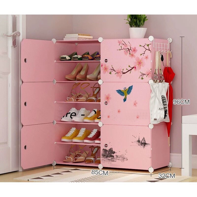 [HCM]Tủ Giày lắp ghép 12 ô mẫu mới .