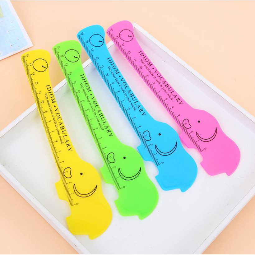 Thước Thước Kẻ Nhựa Hoạt Hình 15cm