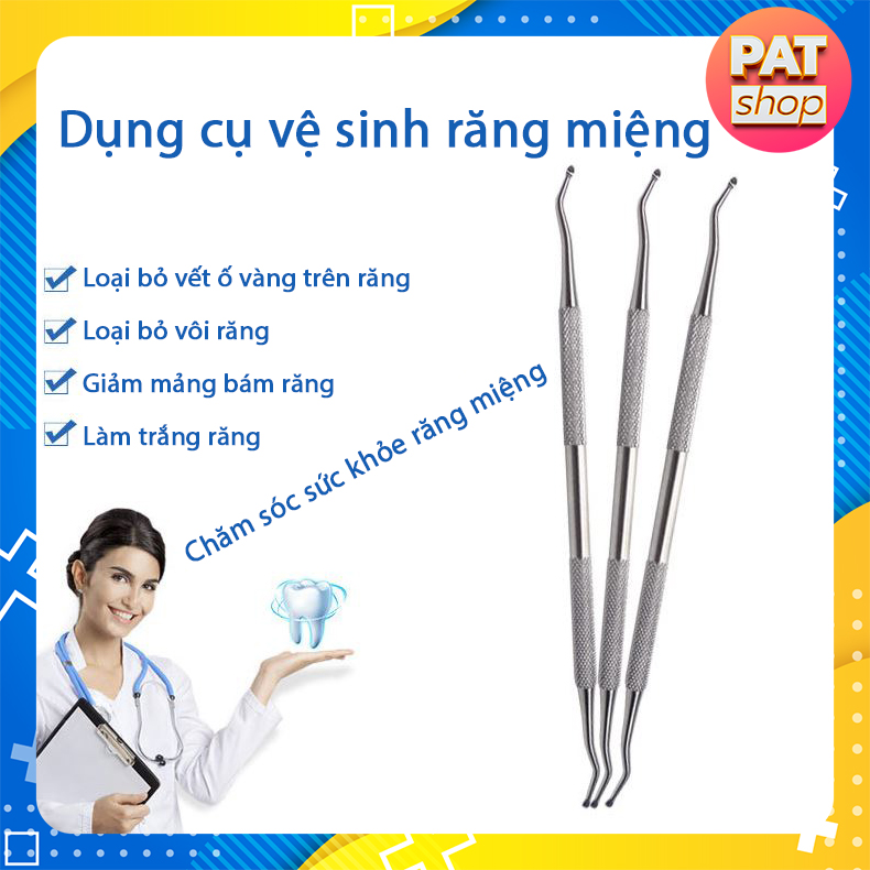 Dụng cụ cạo vôi răng chuyên nghiệp bằng thép không gỉ - Dụng cụ cạo vôi răng tại nhà #2