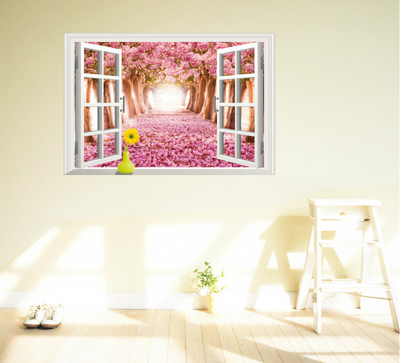 [HCM]DECAL DÁN TƯỜNG TẾT CỬA SỔ ANH ĐÀO HỒNG