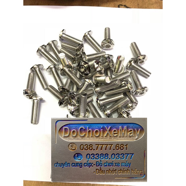 Ốc Salaya 8li20 8li25 Dù Phay chuẩn Inox 304 , ốc đĩa Salaya 8li . DoChoiXeMay