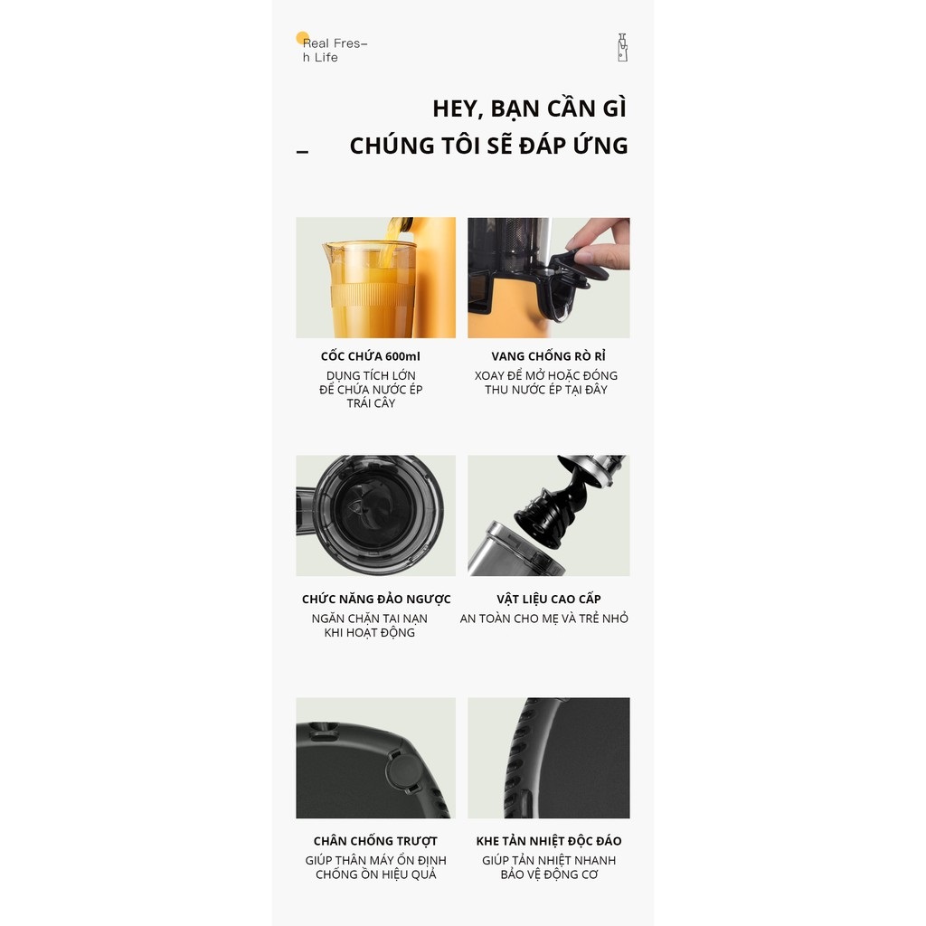 Máy Ép Chậm Snapbee SK-202VN - Ép Siêu Kiệt Bã