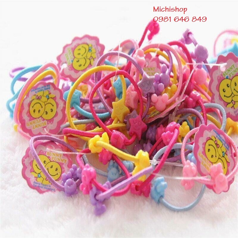 BỘ 2 TÚI DÂY BUỘC TÓC CHO BÉ (1 TÚI 50C)