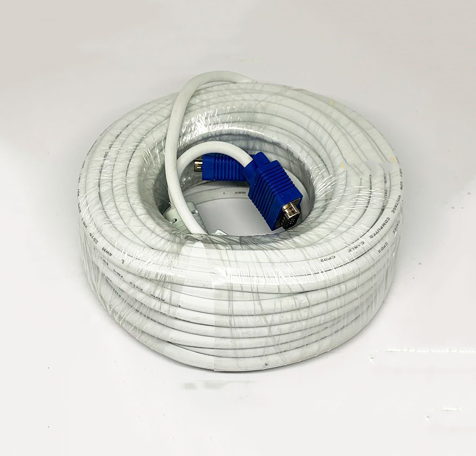 DÂY CAP VGA Trắng dài 3M _ 5M _ 10M _ 15M _ 20M