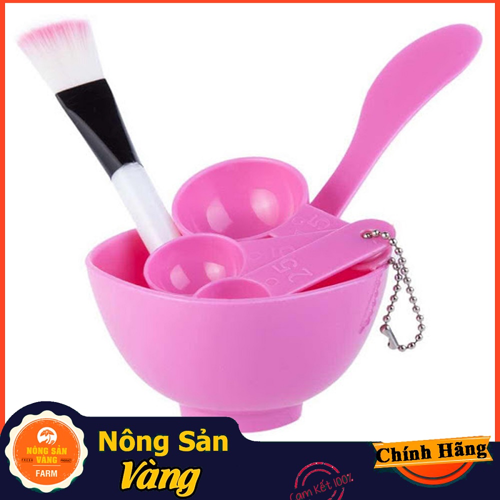 Bộ Chén Cọ Đắp Mặt Nạ, bộ dụng cụ đắp mặt nạ chuyên nghiệp - Nông Sản Vàng