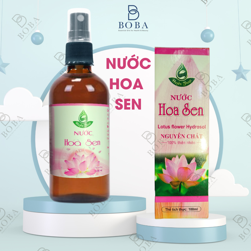 Nước cất nguyên chất, nước cất tỏi, cất lá trầu, nước hoa sen huyền thoại - boba naturals