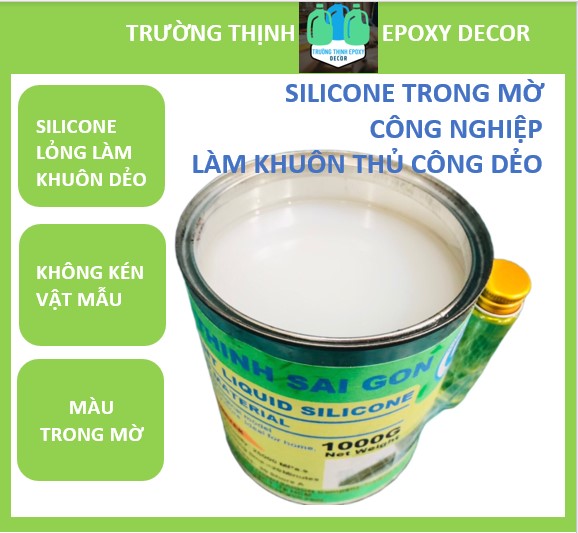 Silicone Trong Mờ Công Nghiệp RTV 898 Bộ 1 KG Làm Khuôn - Trường Thịnh Sài Gòn