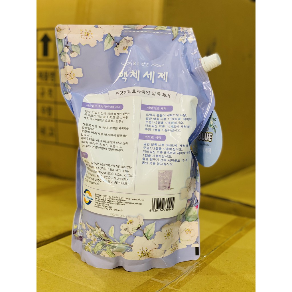 Nước Giặt Blue Hàn Quốc Hương Thảo Mộc  2000ML