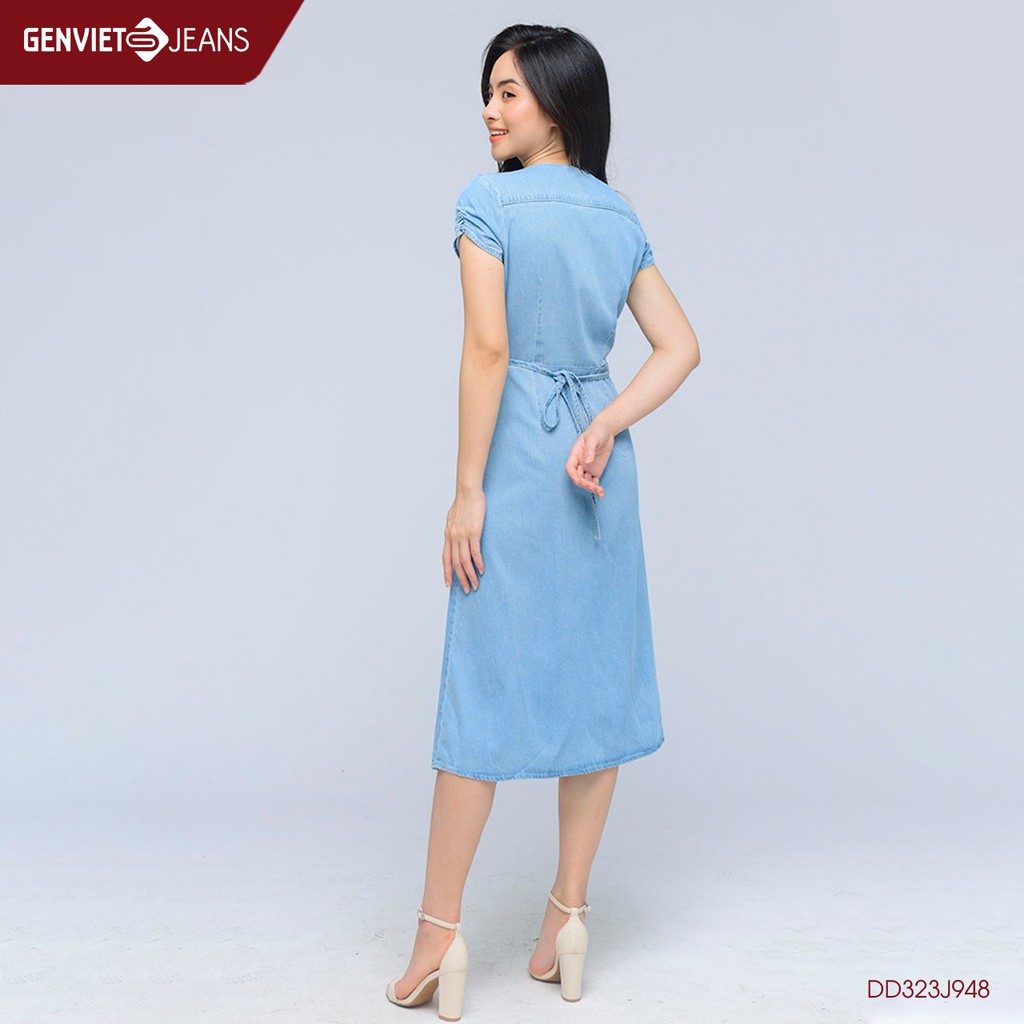 Đầm jeans nữ DD323J948 GENVIET