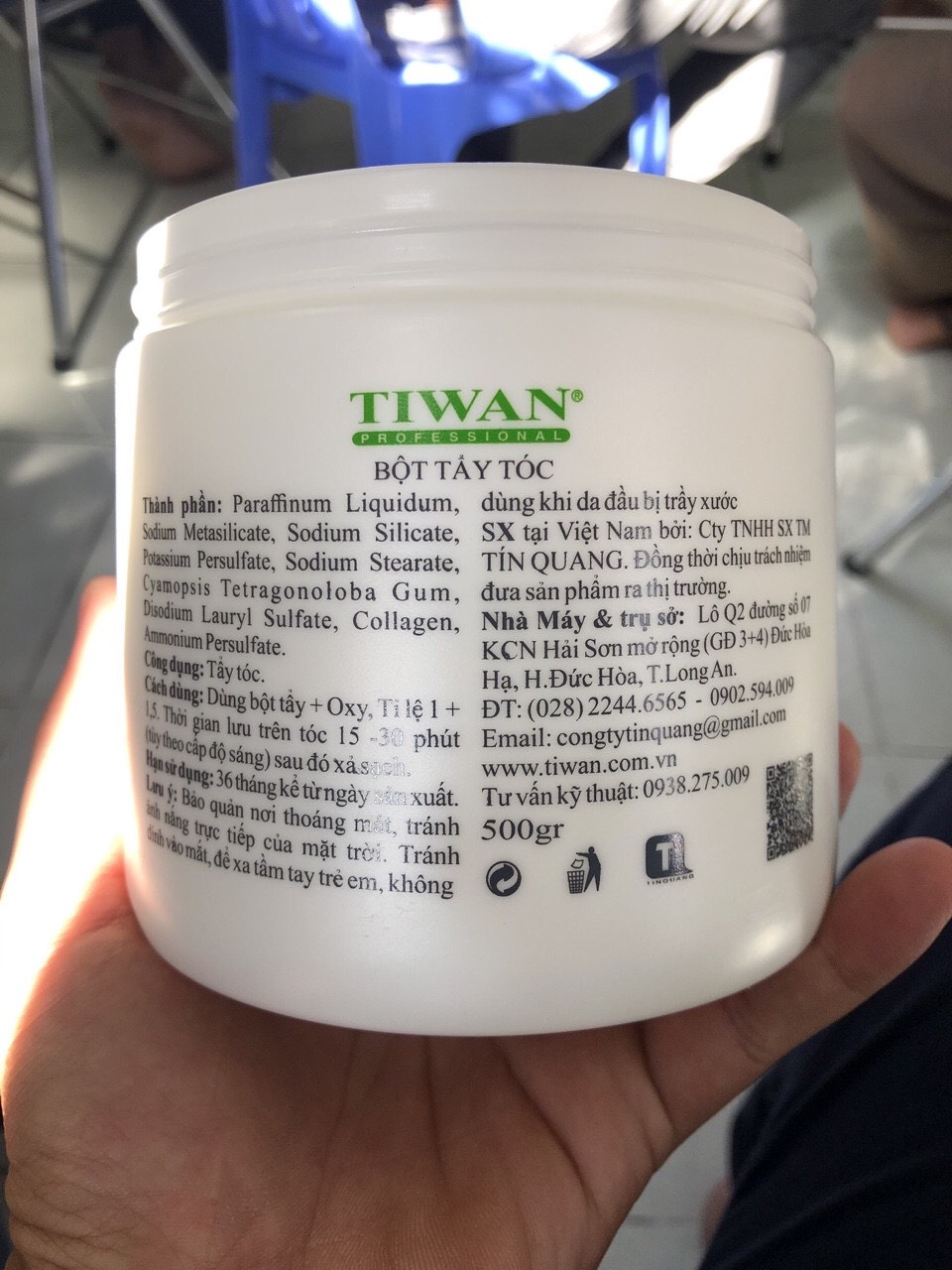 Bột Tẩy Tóc Trắng Mịn Tiwan 500gram