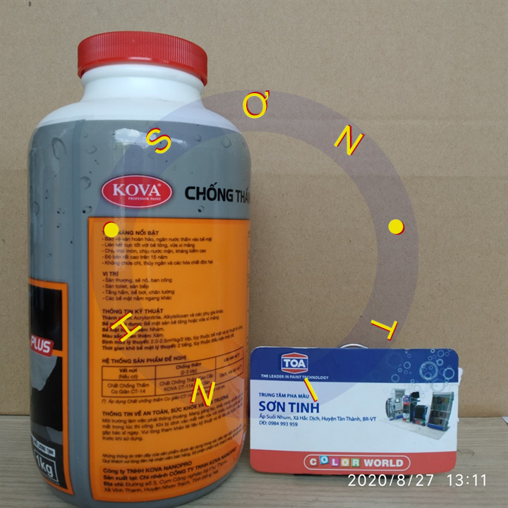Chống thấm kova sàn 1kg , 4kg