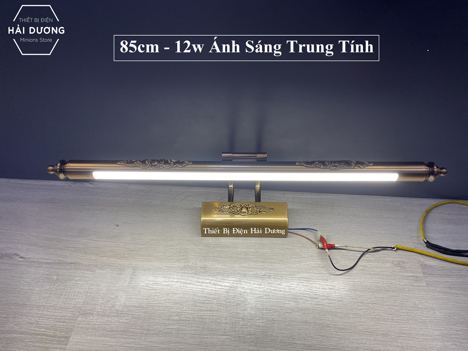 Đèn soi tranh - Đèn rọi gương Led Đèn soi gương cổ điển 6071 9w / 12w ánh sáng trắng ấm trung tính 4000K