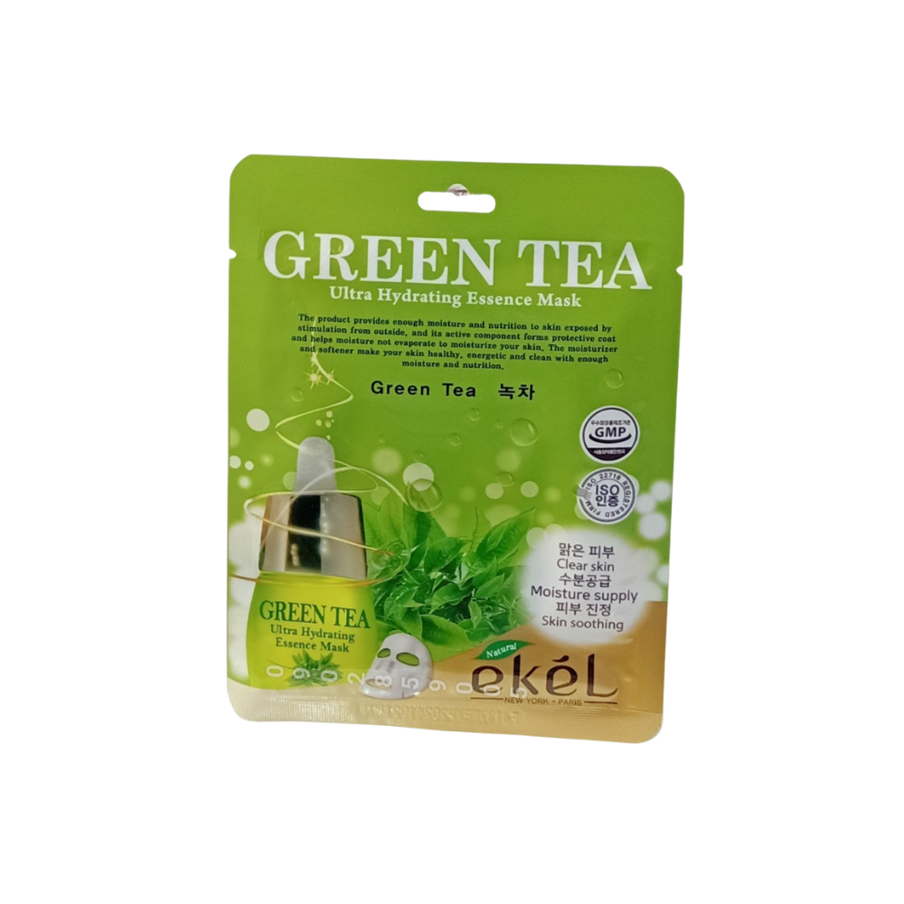 5 miếng mặt nạ dưỡng da ekel trà xanh