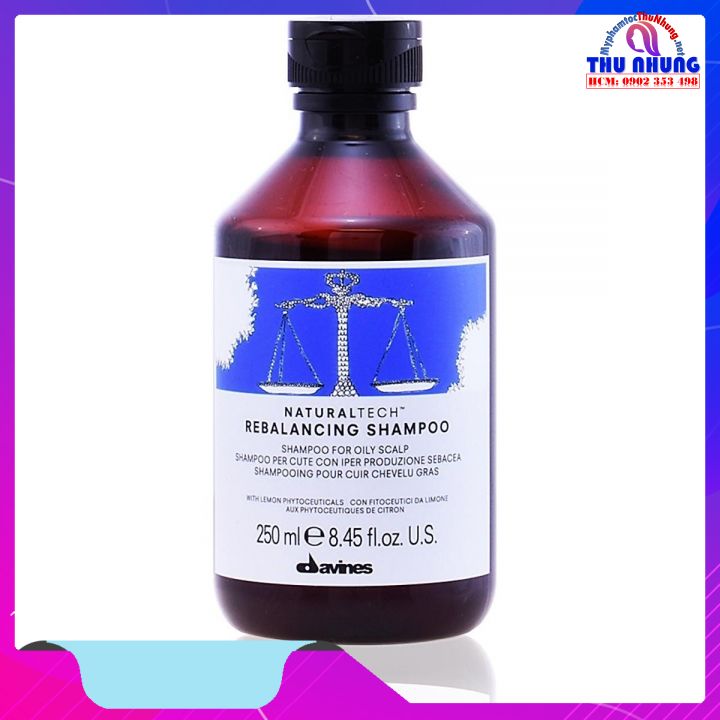 [HCM]Dầu gội cân bằng dầu cho tóc và da đầu Davines Naturaltech Rebalancing shampoo 250ml