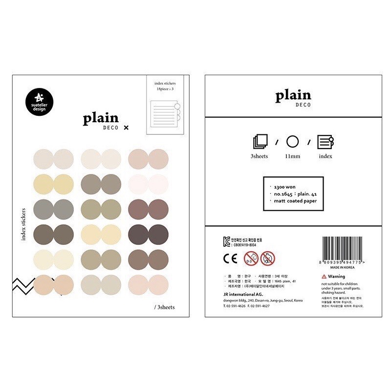 Stickers Hàn SUATELIER - Plain Deco