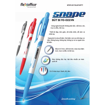 Bút Bi Flexoffice FO-023, combo 10 hộp