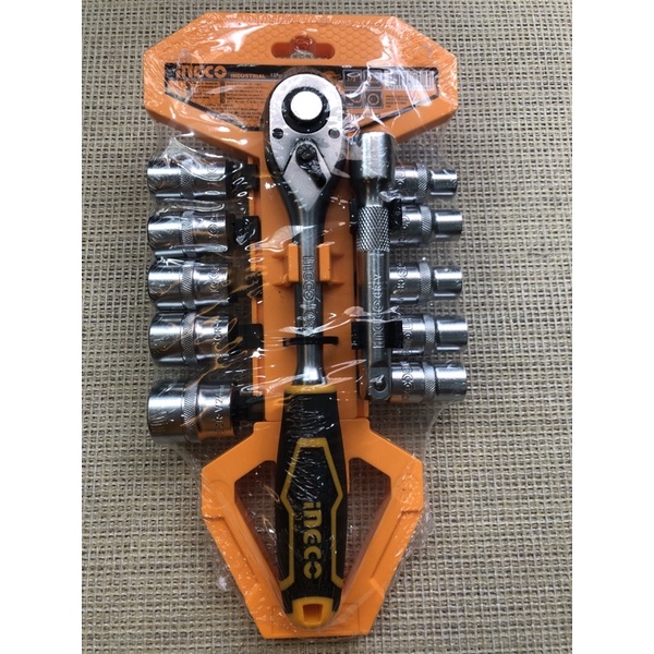 Bộ đầu tuýp 12 cái 1/2" INGCO HKTS12122