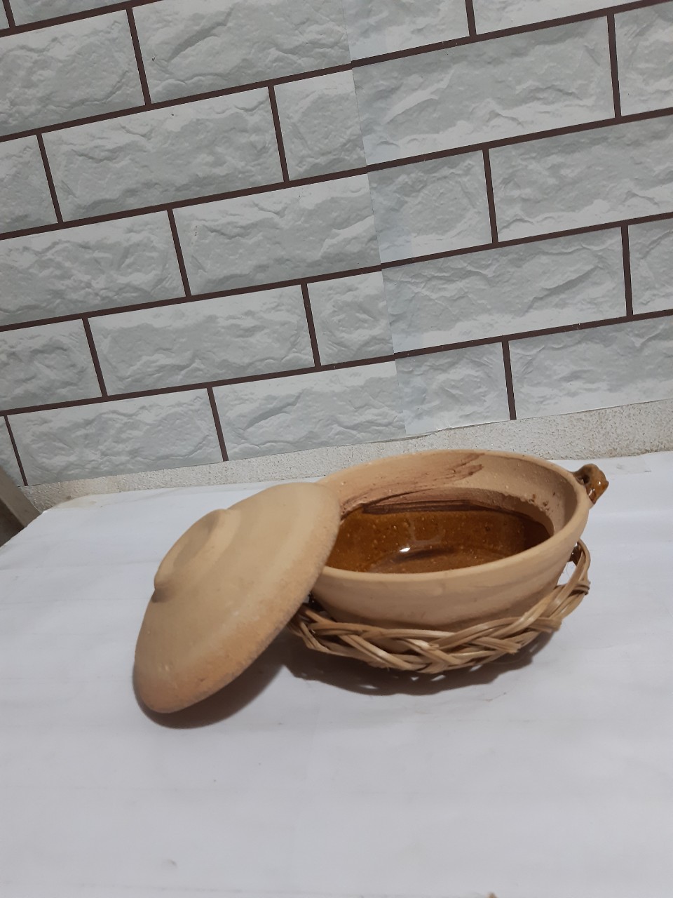 [HCM]Combo rế và nồi đất trán men 5*15 cm ( không nấu)