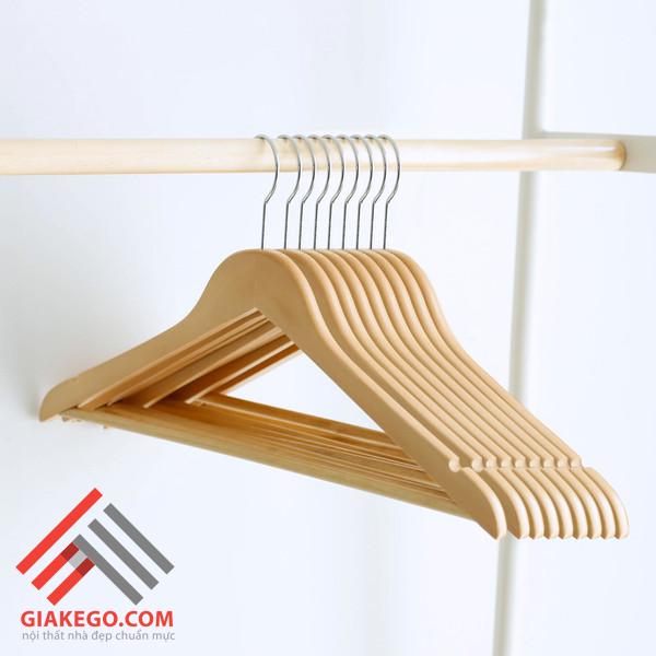 Bộ 10 móc gỗ treo quần áo
