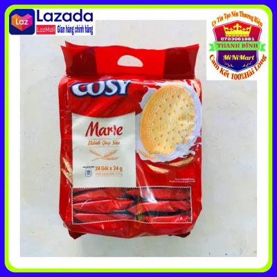 Bánh quy sữa Cosy Marie gói to 576g (24 gói nhỏ bên trong),Bánh Cosy,Cosy ,Kinh Đô