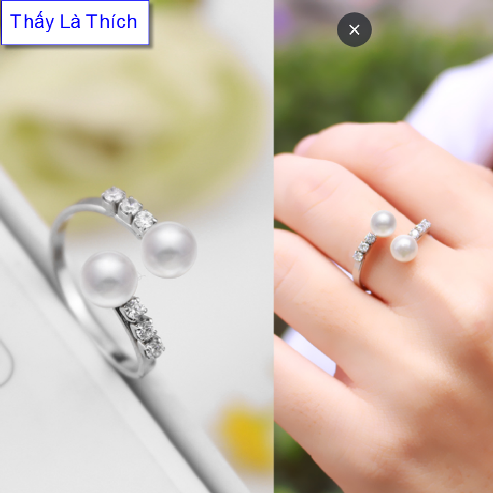 Nhẫn đẹp cho nữ nhẫn đẹp giá rẻ nhẫn đẹp nữ - Có thể cơi nới được theo ngón tay
