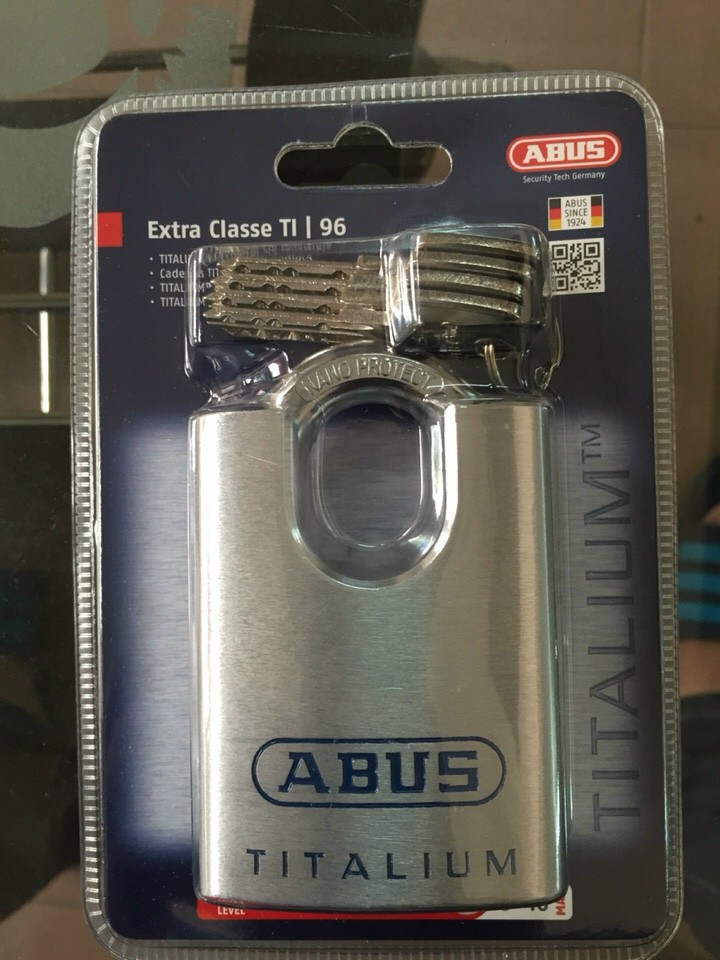[CHÍNH HÃNG] ABUS - KHÓA SIÊU NHẸ TITALIUM 96TI SERIES 60mm