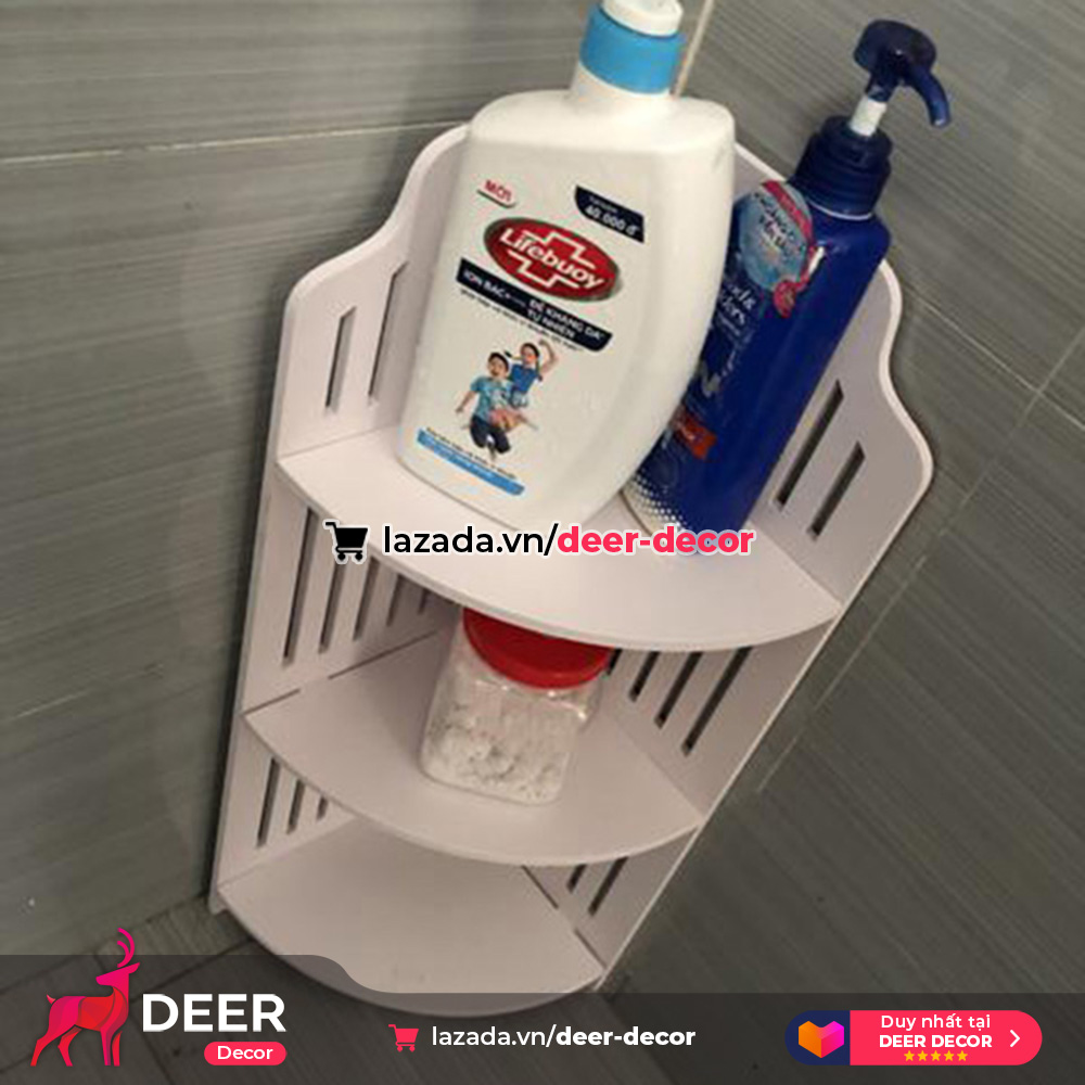 Kệ Góc Để Mỹ Phẩm, Để Phòng Tắm 60X22cm - DEER DECOR