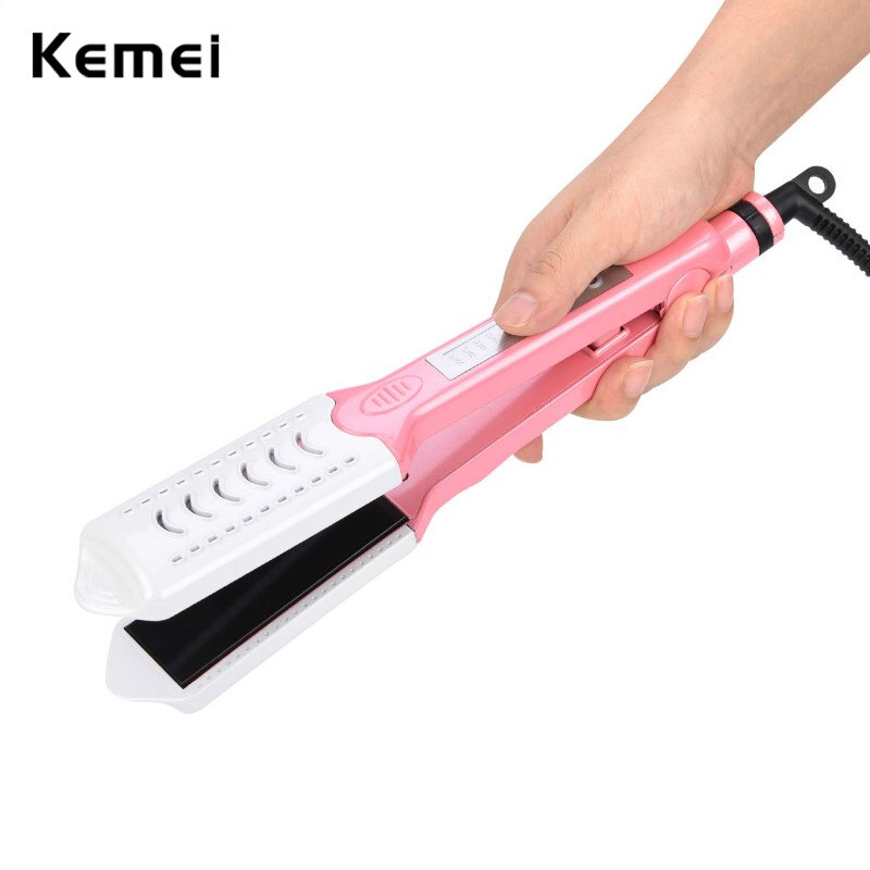 Máy Duỗi Bấm Tóc 6 Thẻ Kemei Km 1982