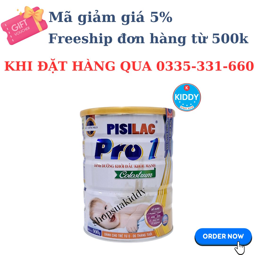 [FREESHIP+MGG]Sữa non Pisilac Pro 1 Colostrum 900g dành cho bé 0-6 tháng