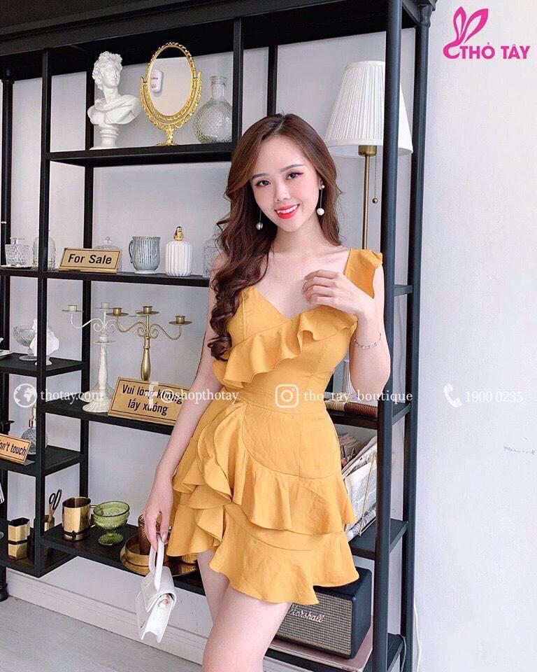 Đầm xòe bèo umi-QH