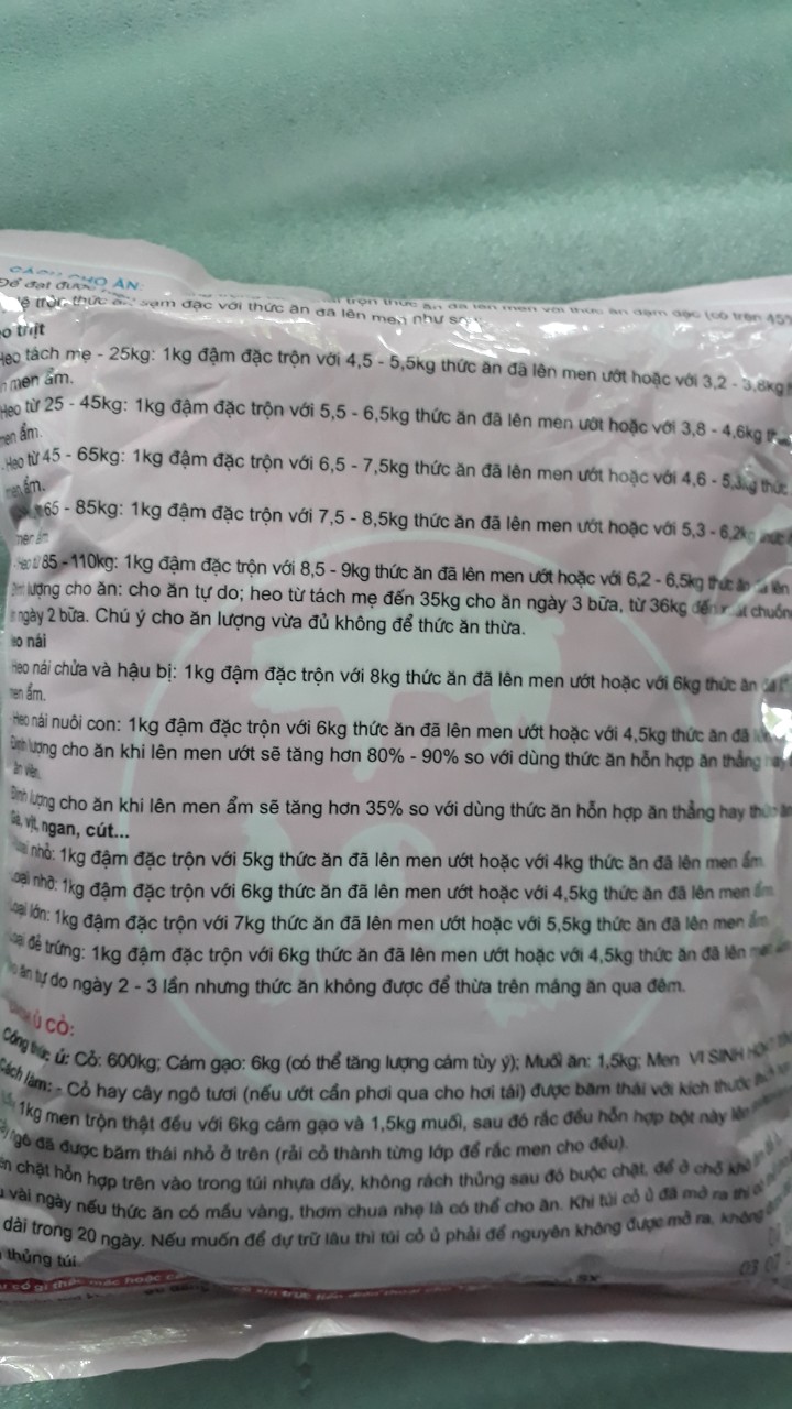 men ủ thức ăn 0.5kg