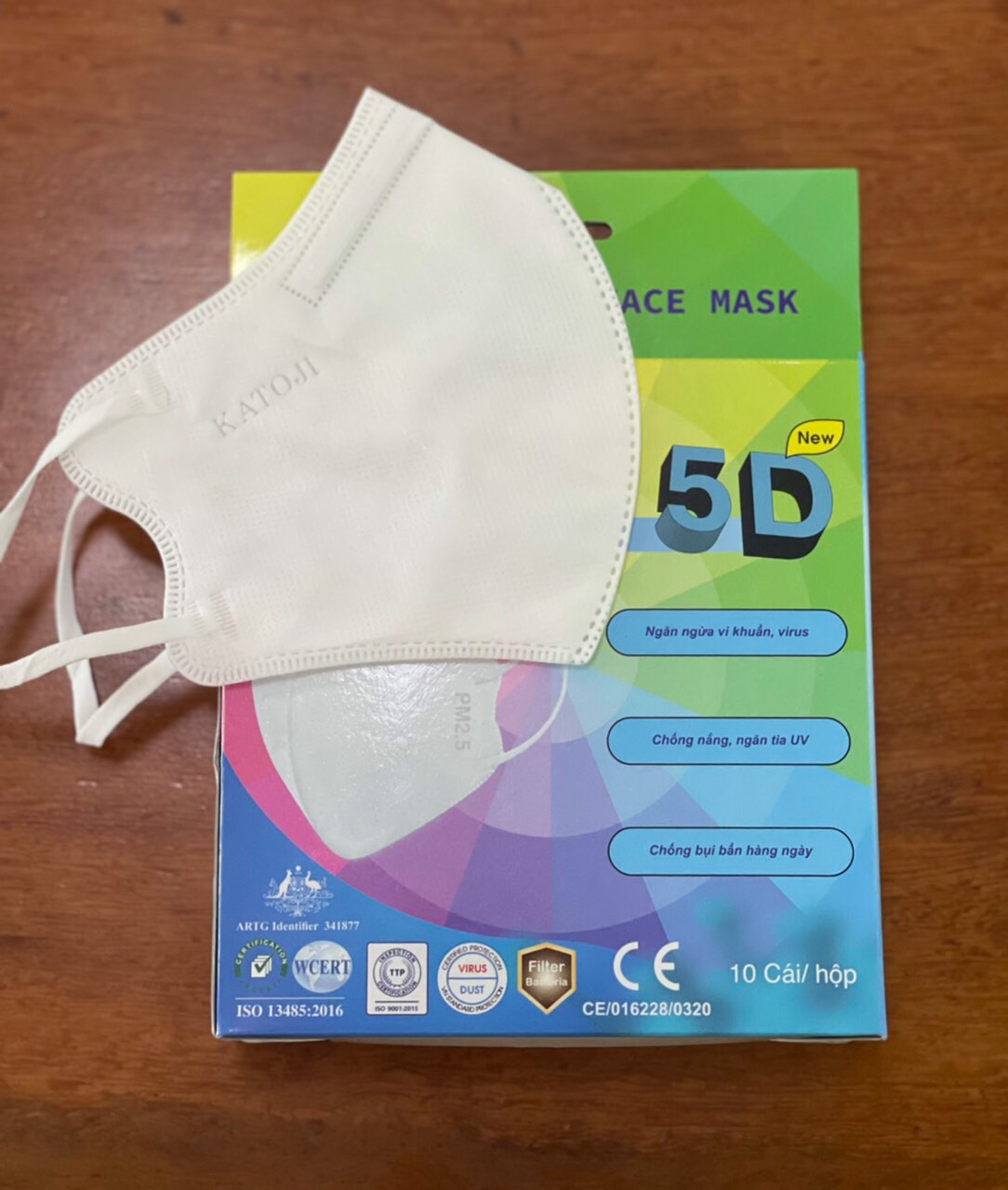 Combo 25 hộp Khẩu trang 5D KATOJI
