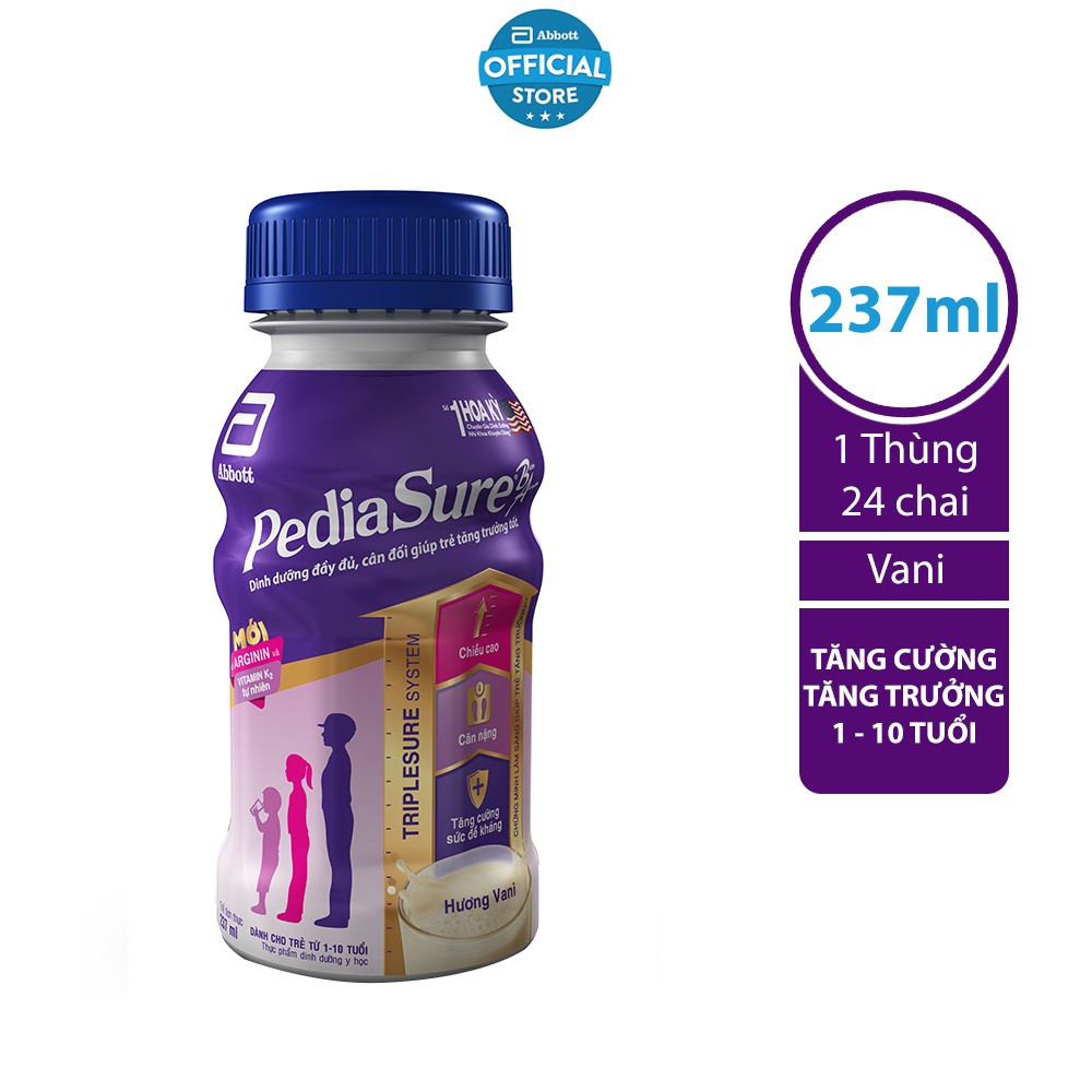 [Date 4.2025] Sữa Pediasure pha sẵn 237ml Vani - 1 Chai