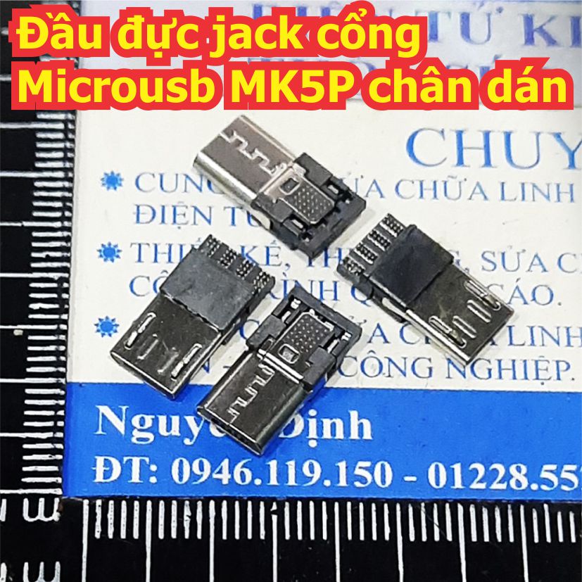 10 cái Đầu jack cổng microusb đực MK5P chân dán kde7986