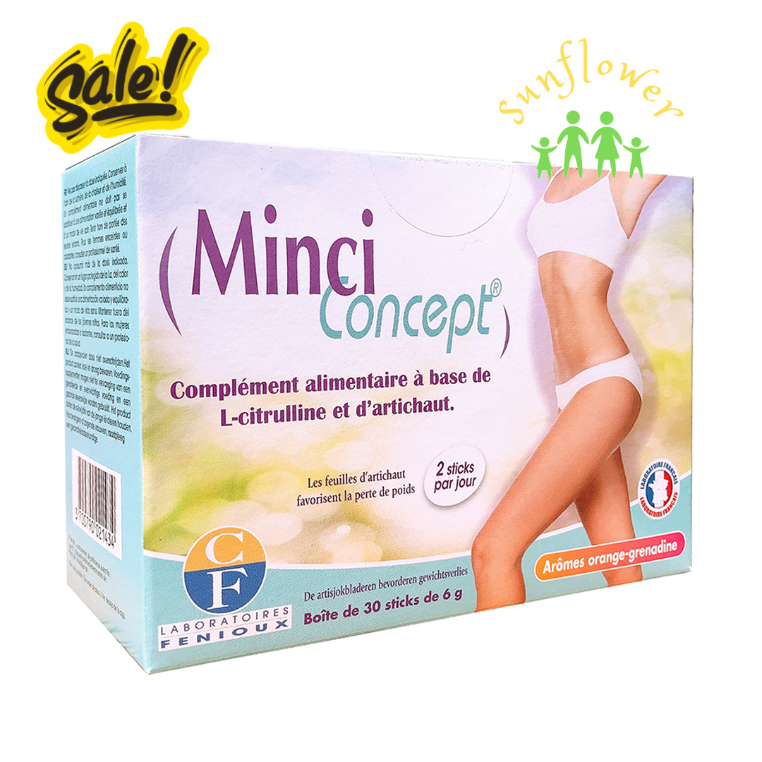 Giảm cân Minci Concept 30 gói giảm mỡ bụng eo đùi cho phụ nữ an toàn của