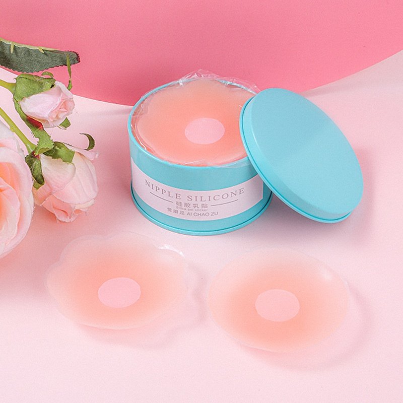 (Hỏa Tốc HCM)Hộp 10 Miếng Dán Ngực Silicon Siêu Mềm