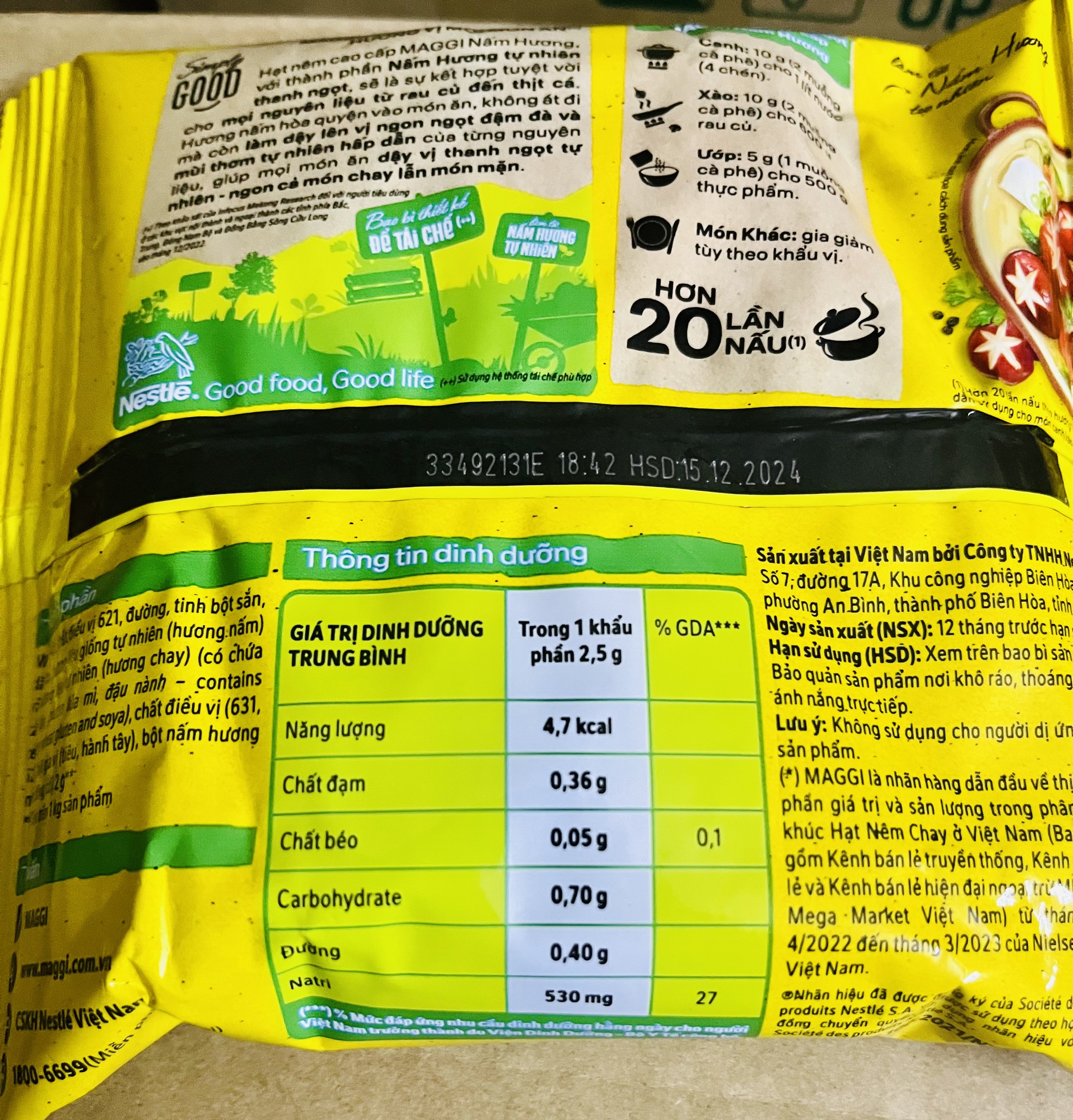 Maggi Vegetarian Shiitake Seasoning Powder (55G-200G)