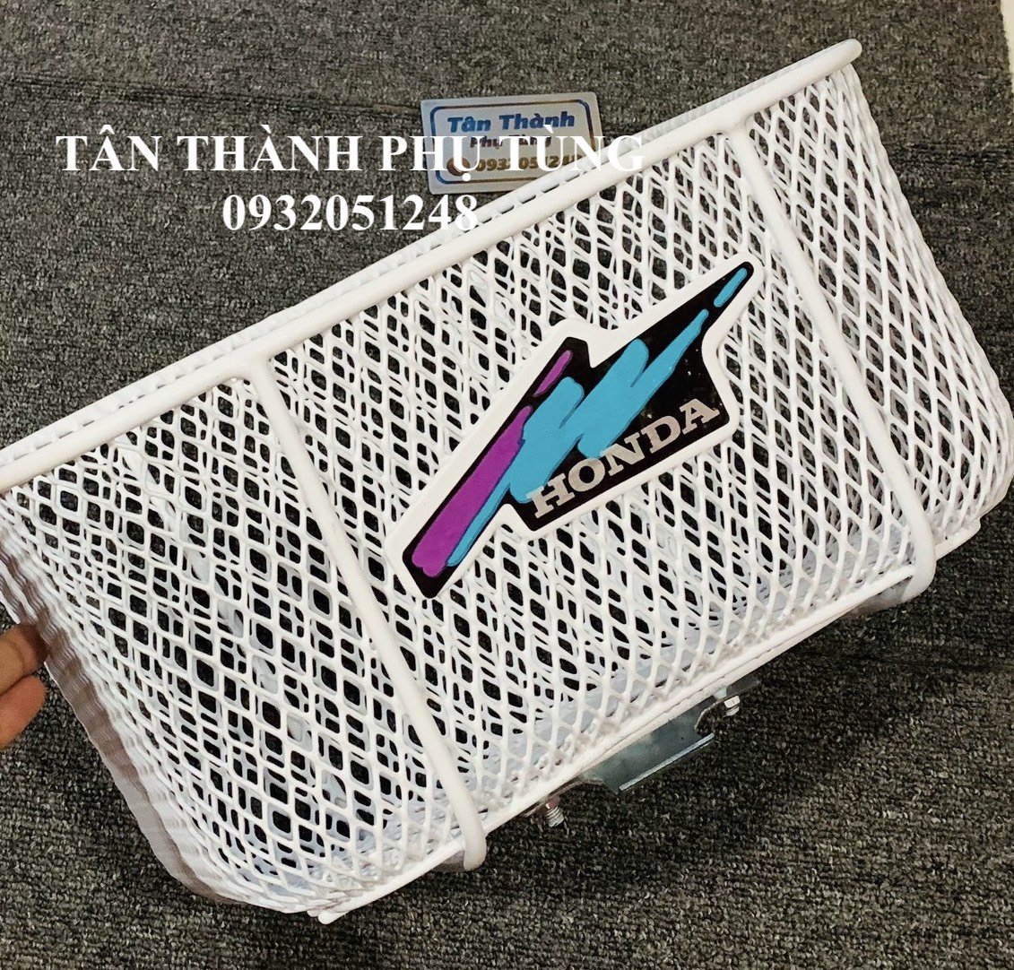 Rổ trước xe Dream tem mới Trắng, Đen