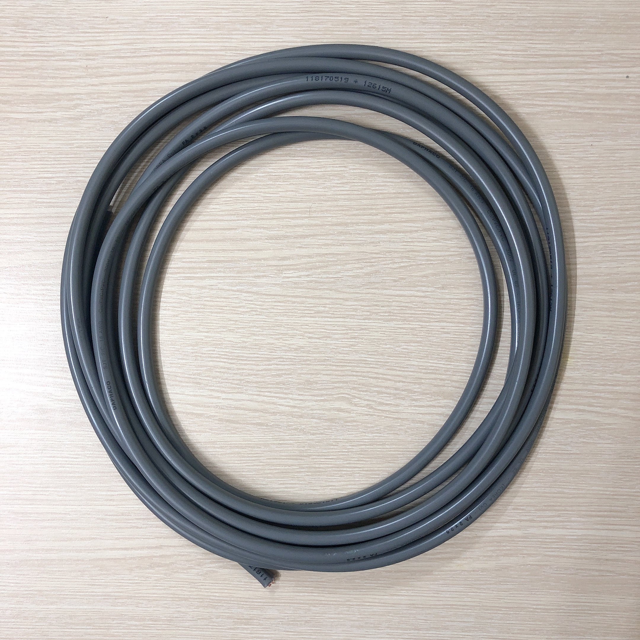 Dây điện đôi 2x1.5 vỏ bọc xám daphaco 10m,20m