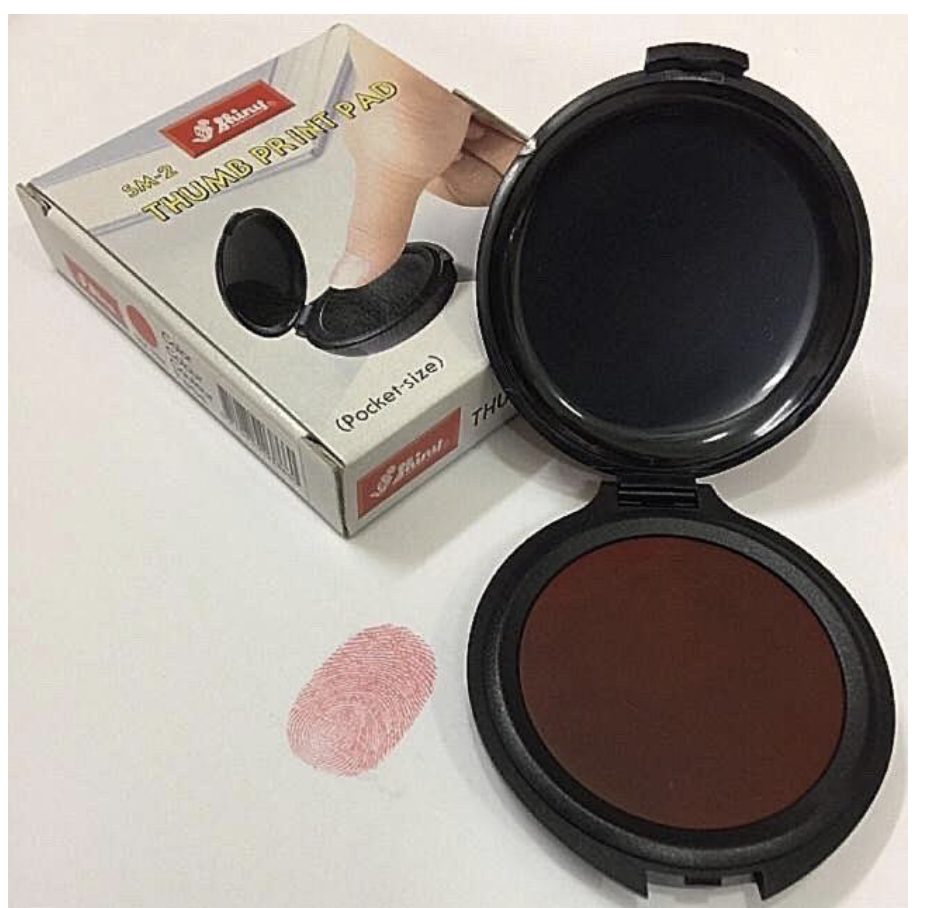 Tampon lăn dấu vân tay Shiny Thumb print pad SM-2 , SM-2A