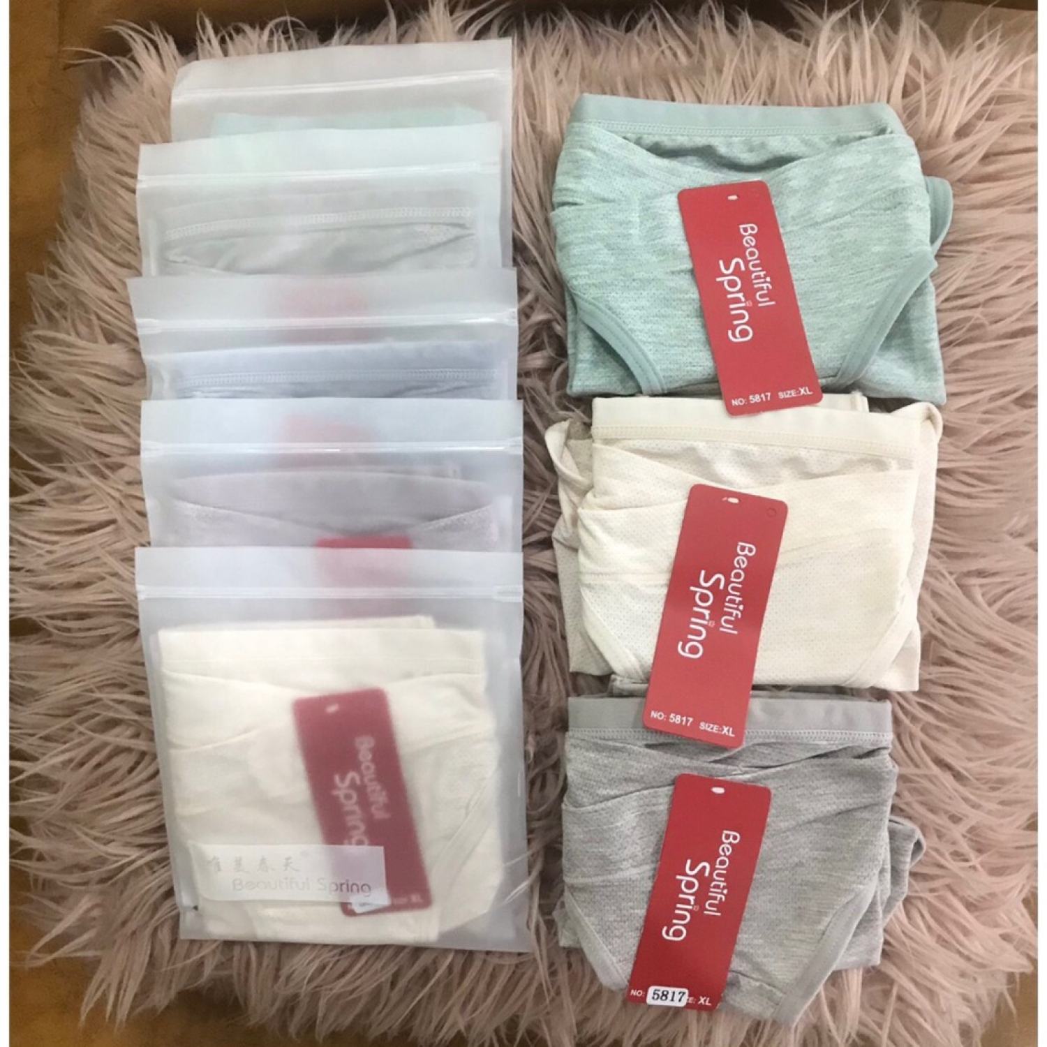 Quần lót bầu cạp chéo loại đẹp Spring túi zip