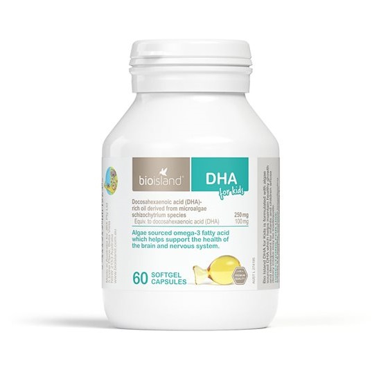 DHA cho bé Bioisland DHA for Kids 60 viên