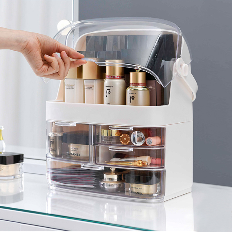 Tủ đựng mỹ phẩm có nắp chống bụi MS02 cỡ lớn