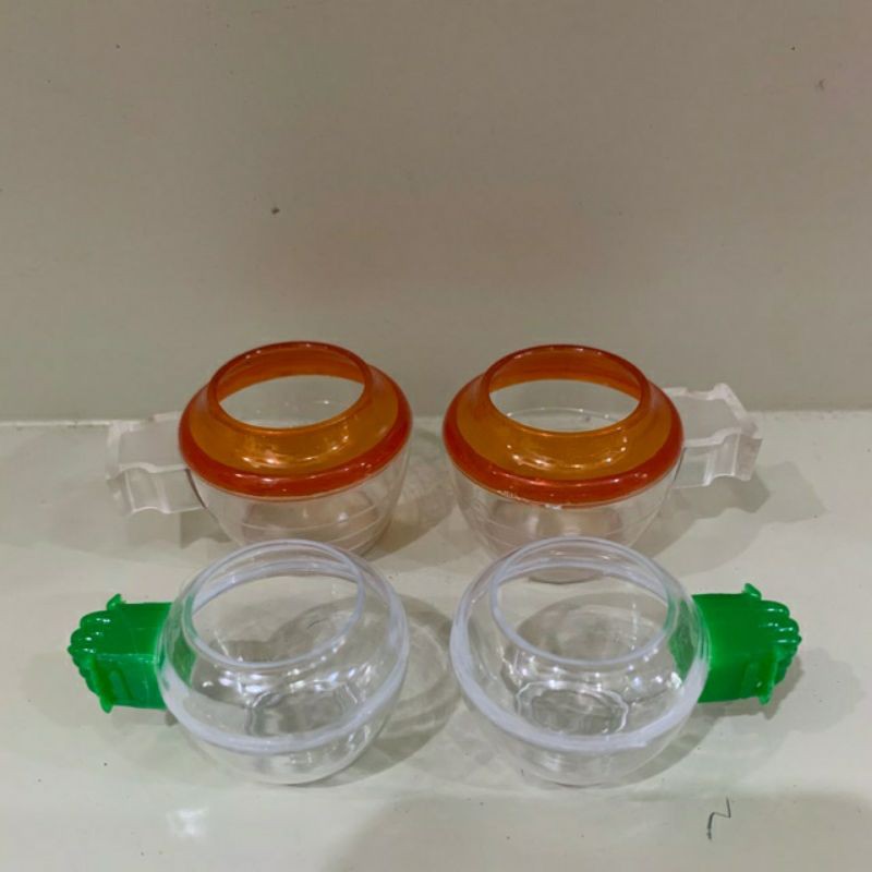 2 hủ đựng thức ăn - cóng đựng thức ăn cho chim khuyên, sâu, đầu đỏ